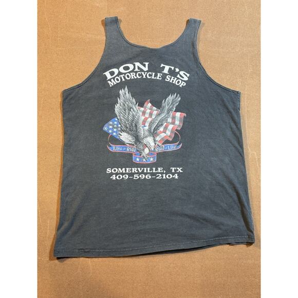 1992 CMJ 3D Emblem Harley Davidson Motorcycle Shirt Tank Fits XL 22.5x30 - Picture 7 of 10